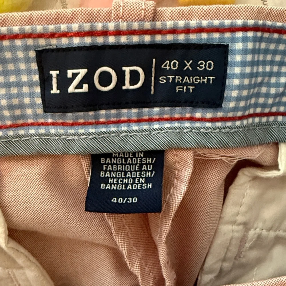 Men's Classic Pink Pants - IZOD -‎ 40x30